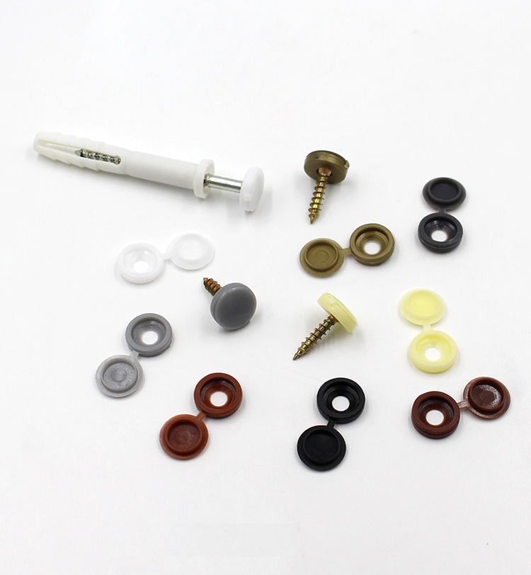 自攻钉螺丝盖帽塑料装饰盖汽车遮丑盖m4m5螺丝盖子连体盖卡扣圆头(20