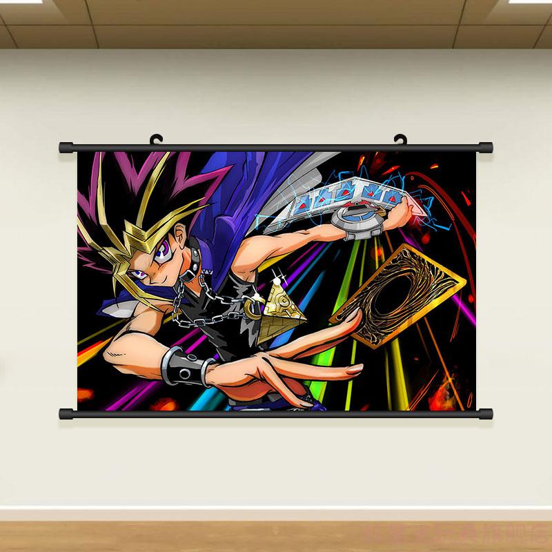 游戏王挂画暗游戏海马壁纸青眼白龙三幻神黑壁画动漫二次元海报cui