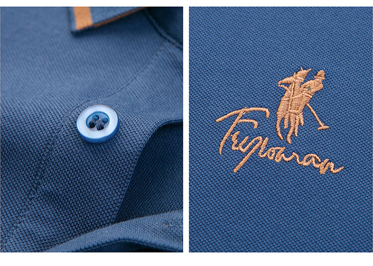 华伦天奴奥兰迪轻奢夏季新款男士polo衫翻领纯色宽松体恤商务大码男装