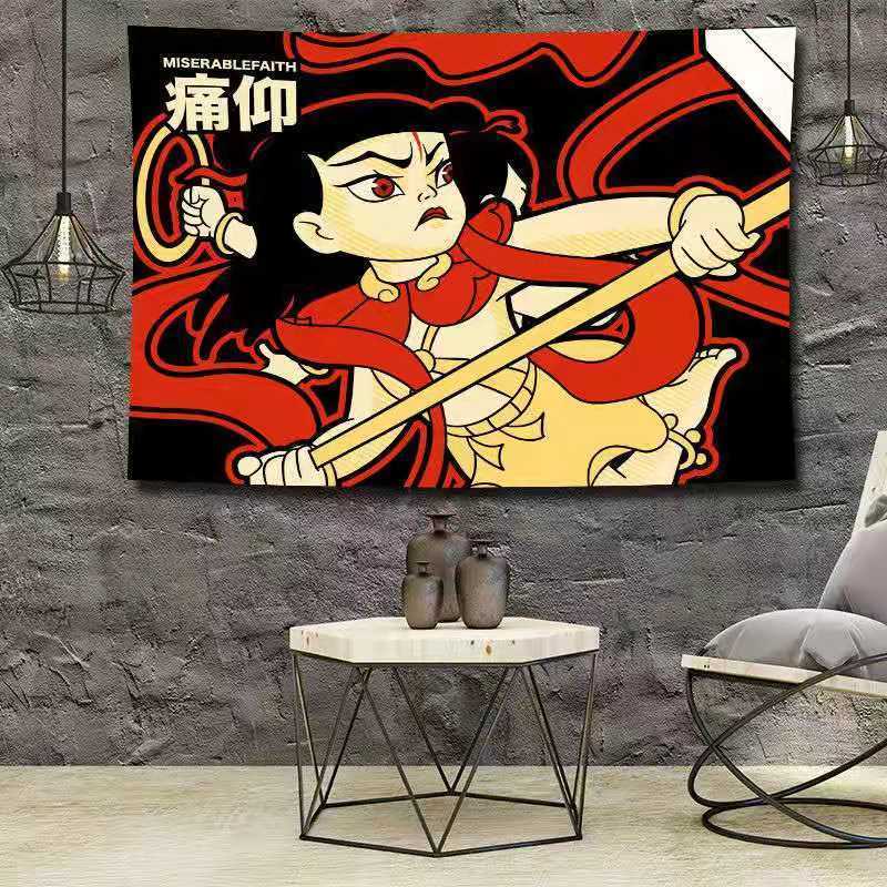 痛苦的信仰摇滚乐队痛仰乐队哪吒网红ins直播背景布酒吧卧室挂布ty22