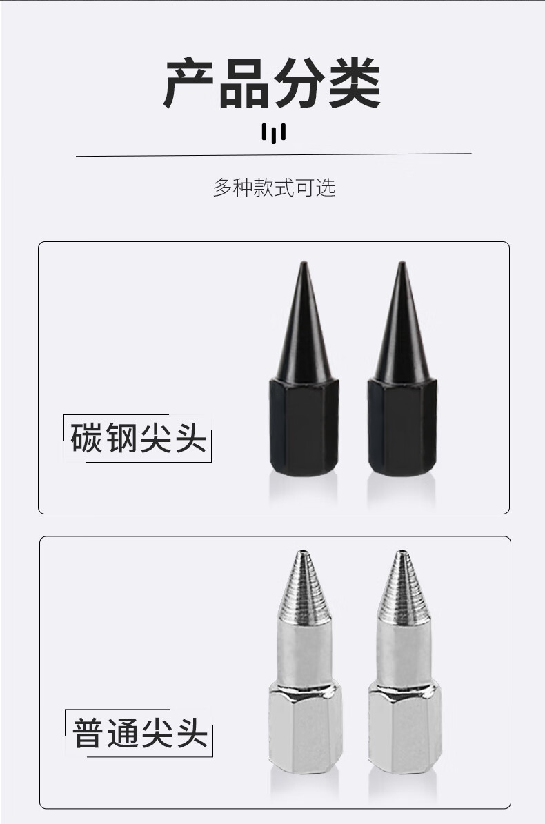 电动黄油枪锂电池枪嘴嘴头通用枪头黄油嘴配件软管手动平头枪管防爆