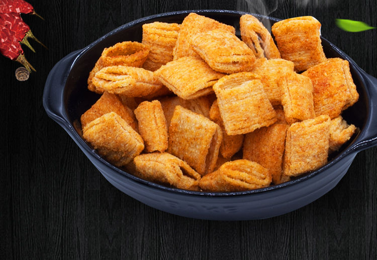 金凯宇嘎嘣脆238g3袋小麻花菱角膨化食品8090后怀旧零食川香麻辣味238