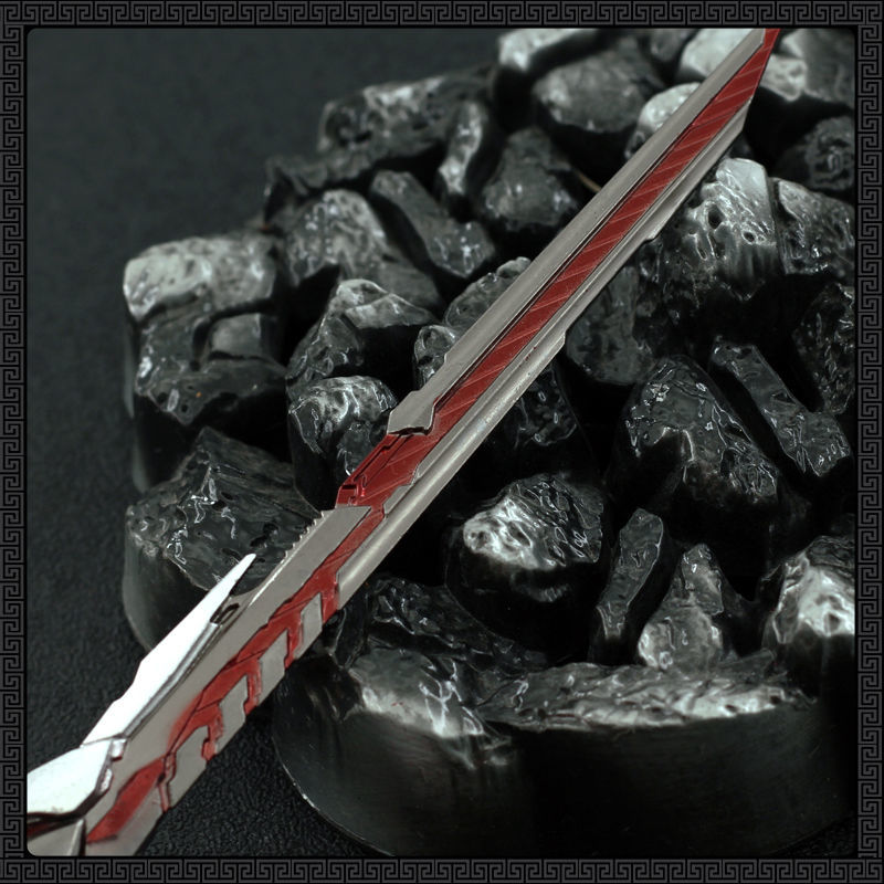 吞噬星空血影战刀周边合金罗峰九系飞镖手办玩具升级款黄色罗峰念力16