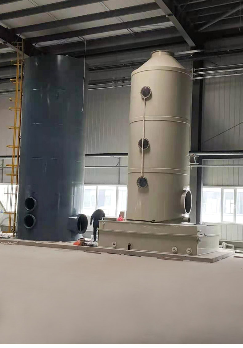 悍舒喷淋塔废气处理环保设备不锈钢水淋塔碳钢脱硫除尘酸雾净化塔