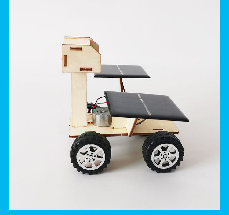月球车模型 手工diy材料学生科技小制作太阳能月球火星车机器人科学