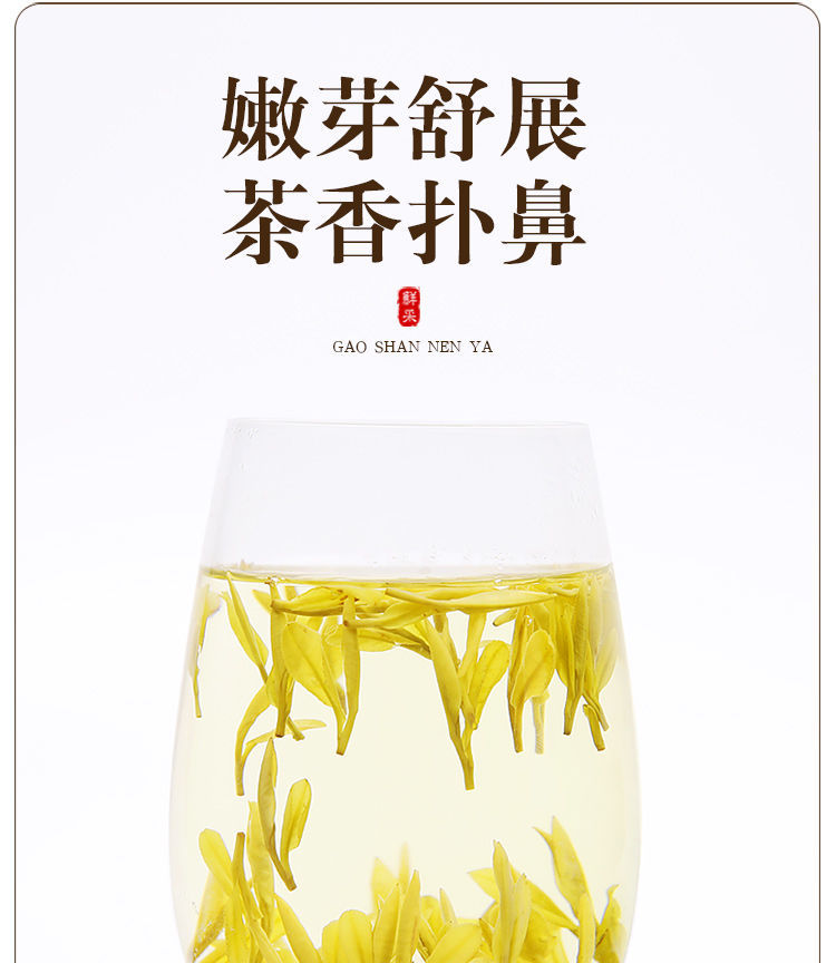 绿茶白茶2021新白茶黄金叶黄金芽茶叶茶包高山白茶毛尖批发茶125g罐装