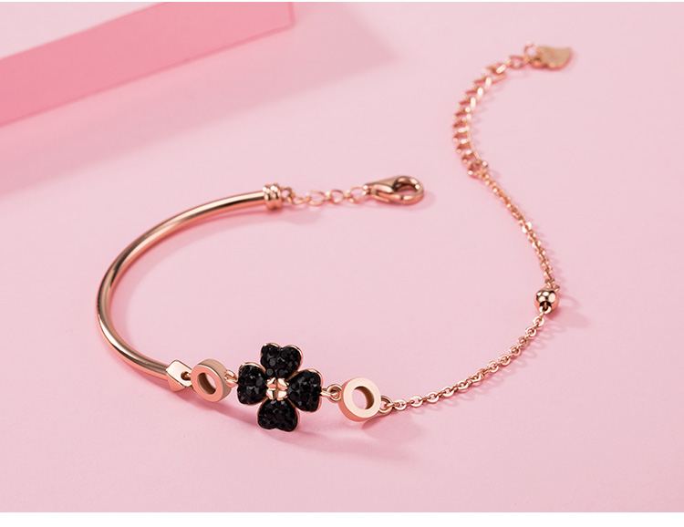 纪思梵奢侈品牌珠宝时尚饰品幸运四叶草手链女手环手饰品送女友老婆