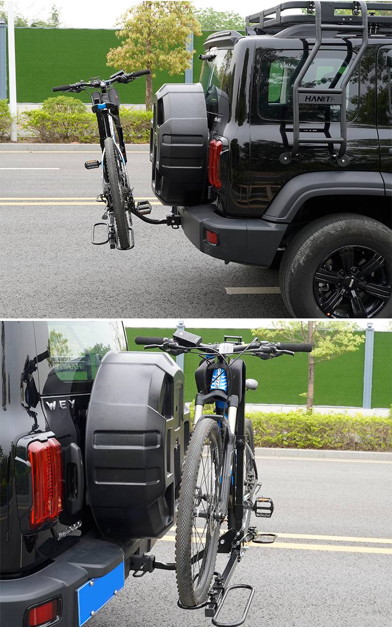 车载自行车架后挂架21款wey坦克300防脱汽车自行车架后车载车尾架后挂