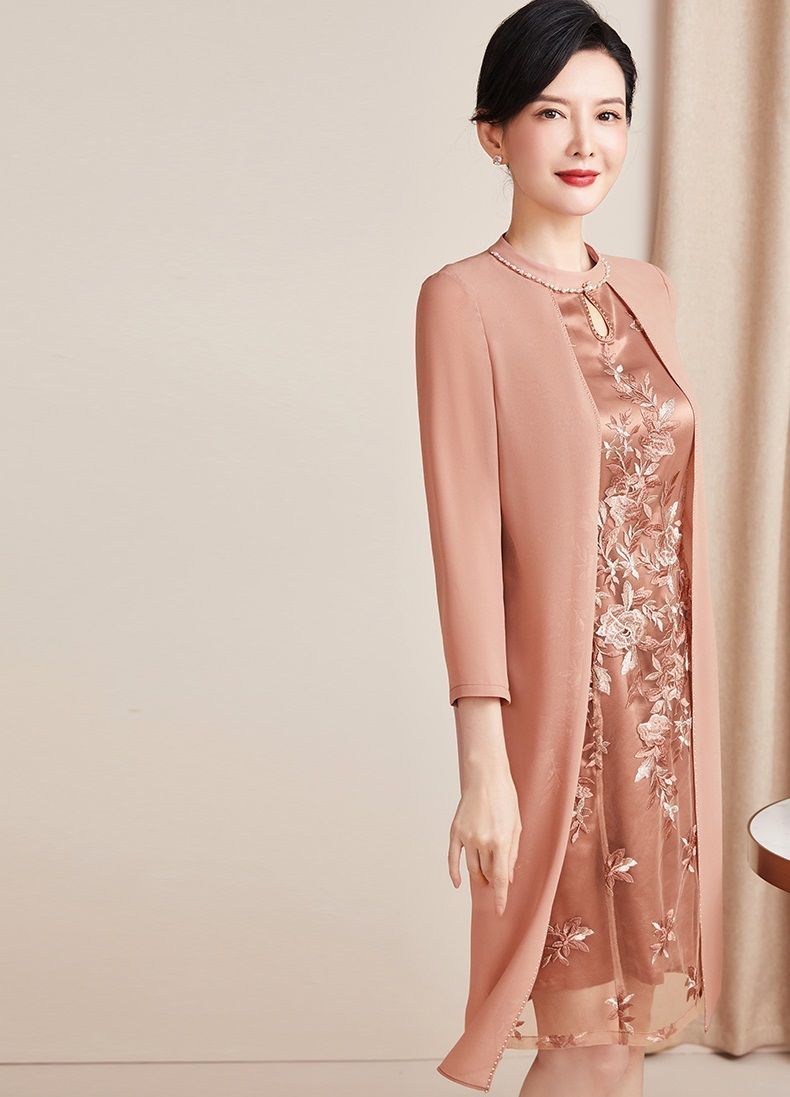 喜婆婆婚宴高贵喜庆服装婚礼妈妈装高档礼服婚礼妈妈礼服春夏季新品喜