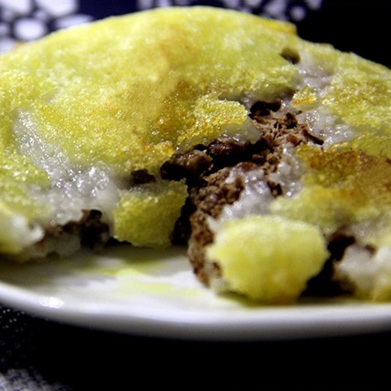 贵州特产小吃 咸豆沙粑豆沙窝油炸粑盐味手工豆沙糍粑6个约500g 500克