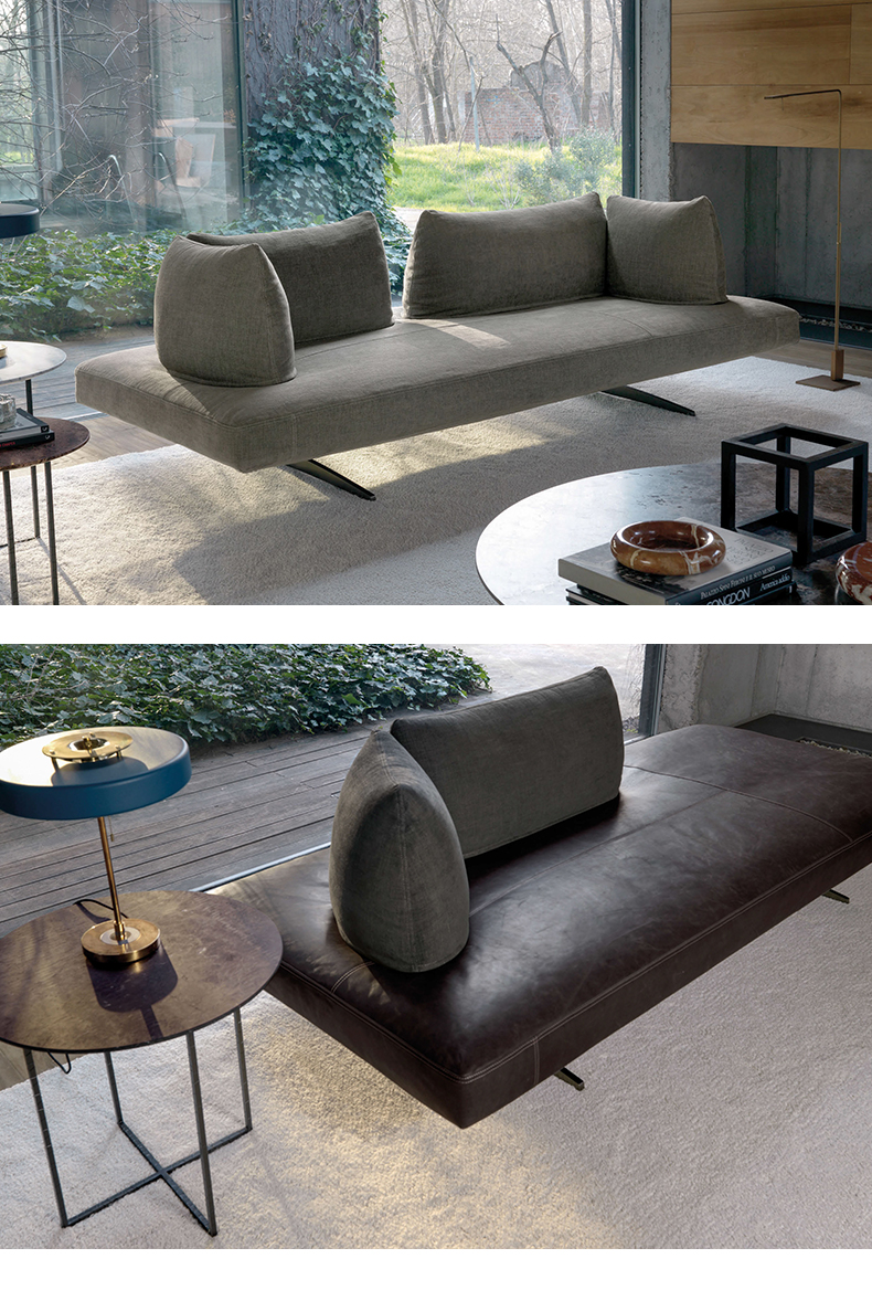 米洛沙发意大利米洛轻奢科技布艺沙发小户型客厅组合意式别墅样板间