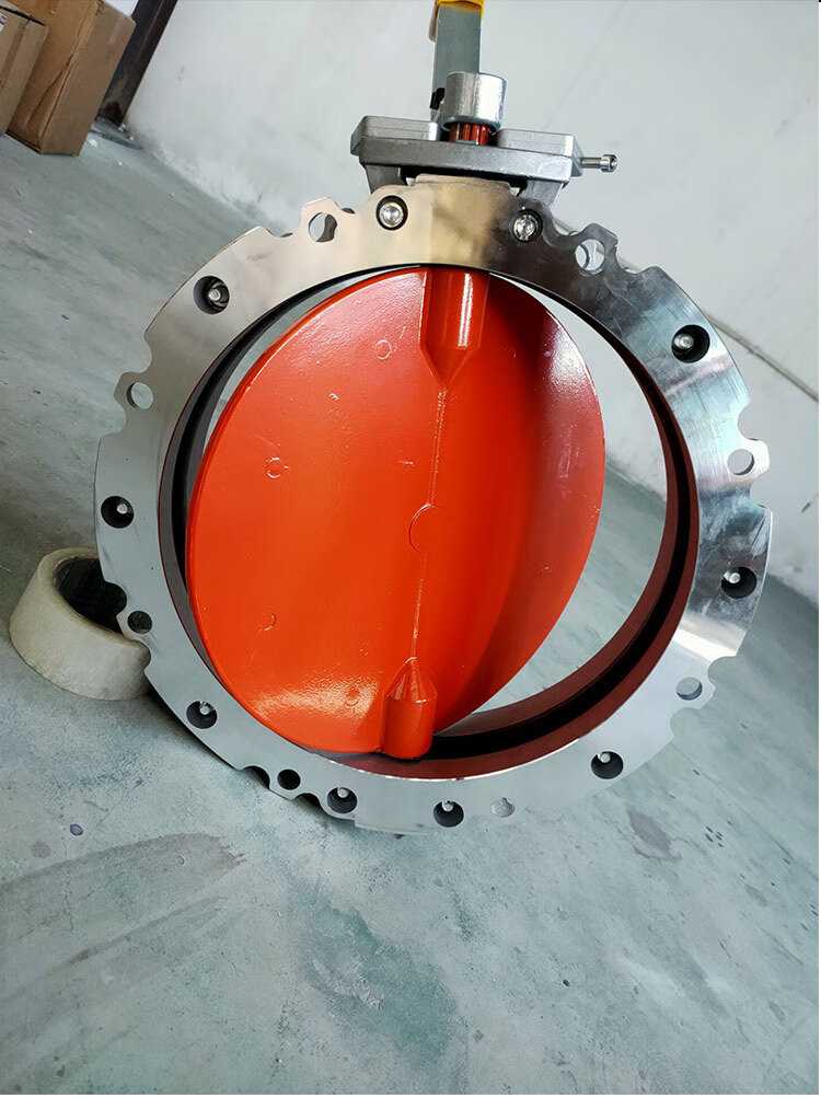 手动粉尘粉体蝶阀水泥搅拌站涡轮手柄放料dn10015025020