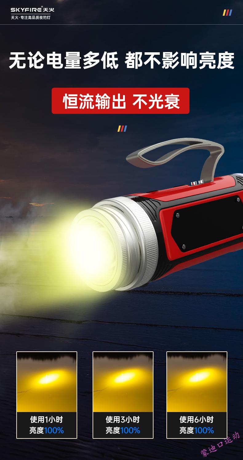 天火钓鱼灯夜钓灯激光炮黑坑蓝光氙气灯野钓超亮强光大功率长续航 sf