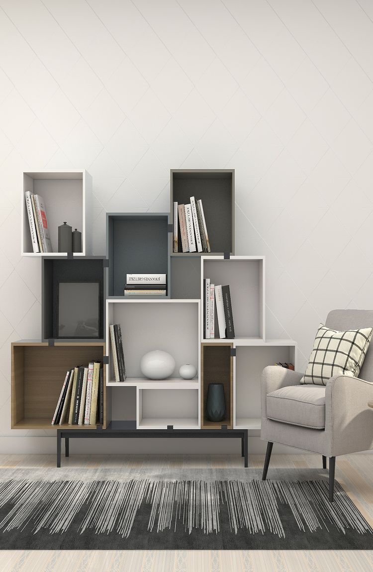 书架背景布书橱背景3d立体背景布直播背景布主播背景布网红1058尺寸与