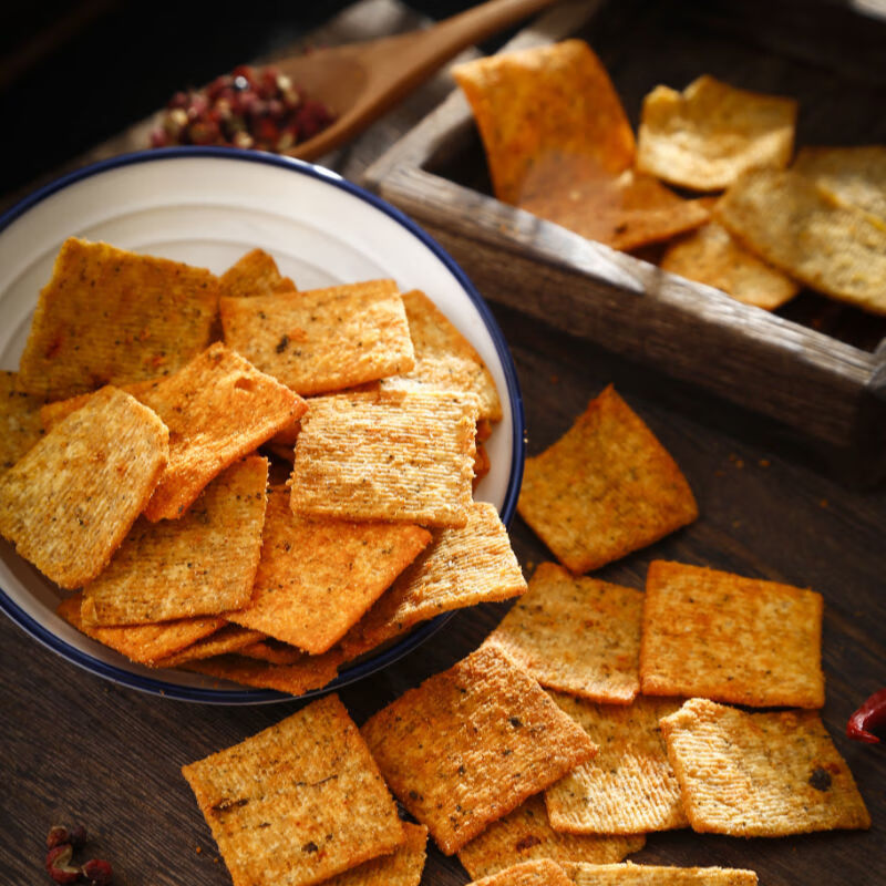 手工锅巴陕西韩城特产花椒锅巴休闲零食单包210克多规格锅巴麻辣味210