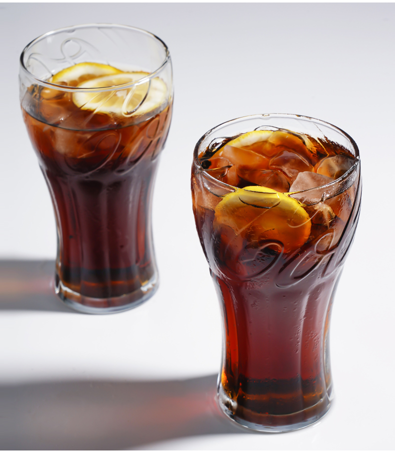 土耳其玻璃杯cocacola可乐杯玻璃杯果汁杯牛奶杯啤酒杯创意水杯可乐杯