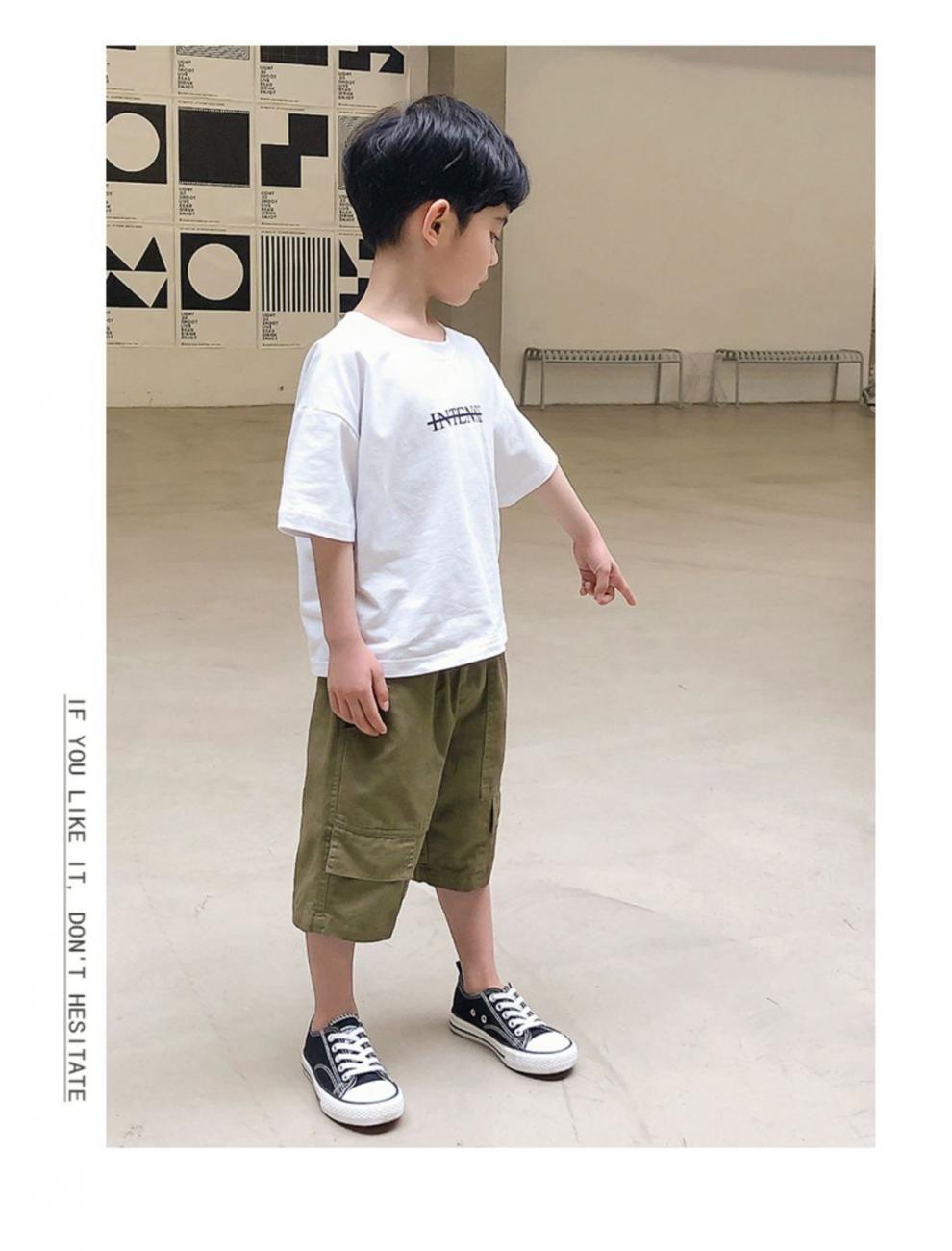 儿童工装短裤适合314岁小男孩穿的2022新款中大童薄款校服短裤韩版