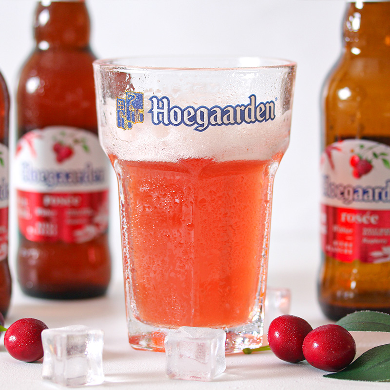 福佳玫瑰红hoegaarden比利时精酿果味248ml*24瓶装整箱福佳白啤酒