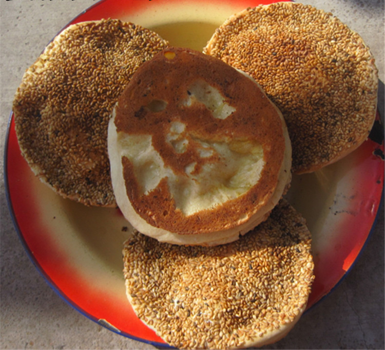 凌源烧饼 东北特产辽宁朝阳凌源烧饼清真吊炉烧饼芝麻饼粗粮 10个/份