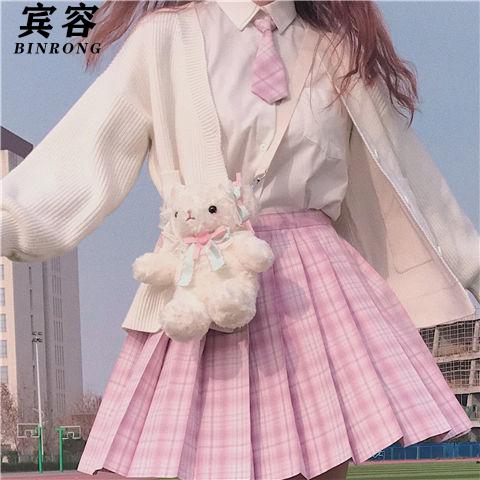 宾容jk制服1套装全套学院风11海军风水手服中大童gk女 树莓红茶格裙