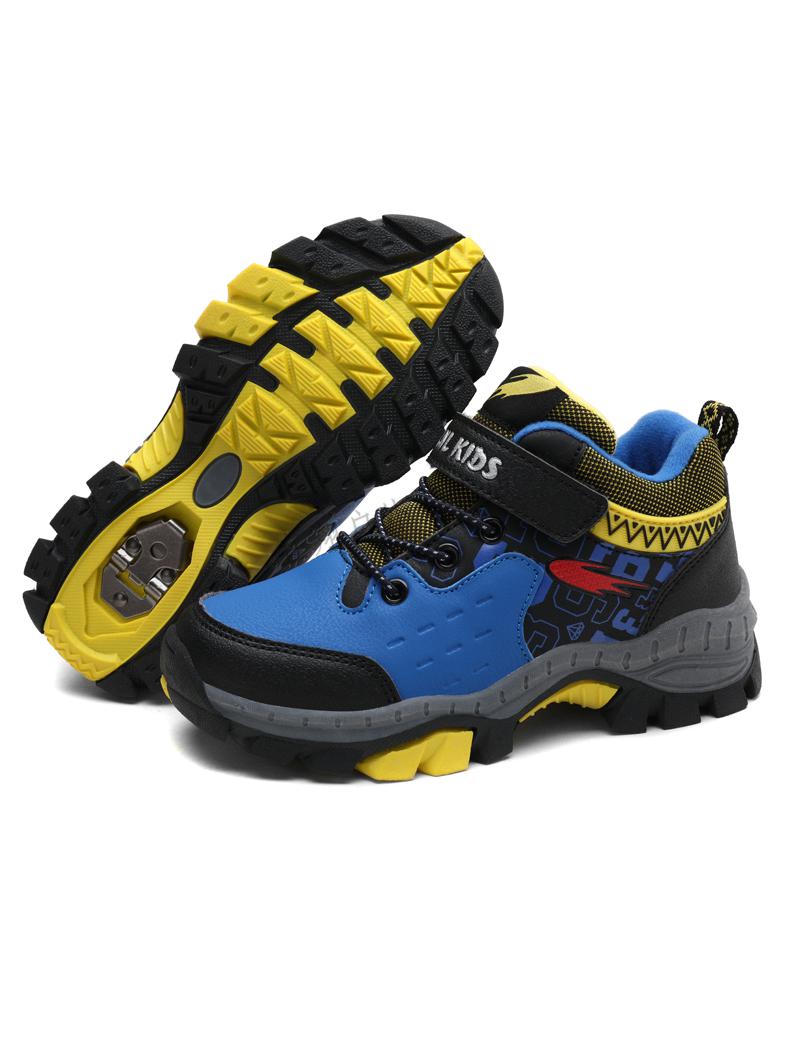 悍途户外儿童登山鞋男童女童户外防水防滑运动鞋青少年徒步爬山鞋狼牙