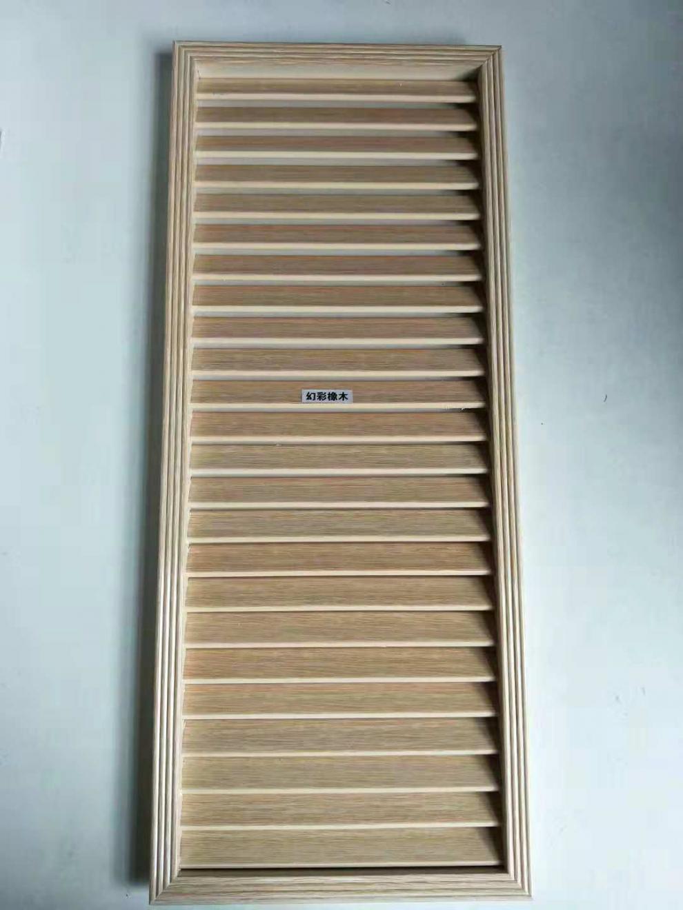 塑料免漆生态板配套百叶窗鞋柜门百叶透气通风口现货2060可定制暖白