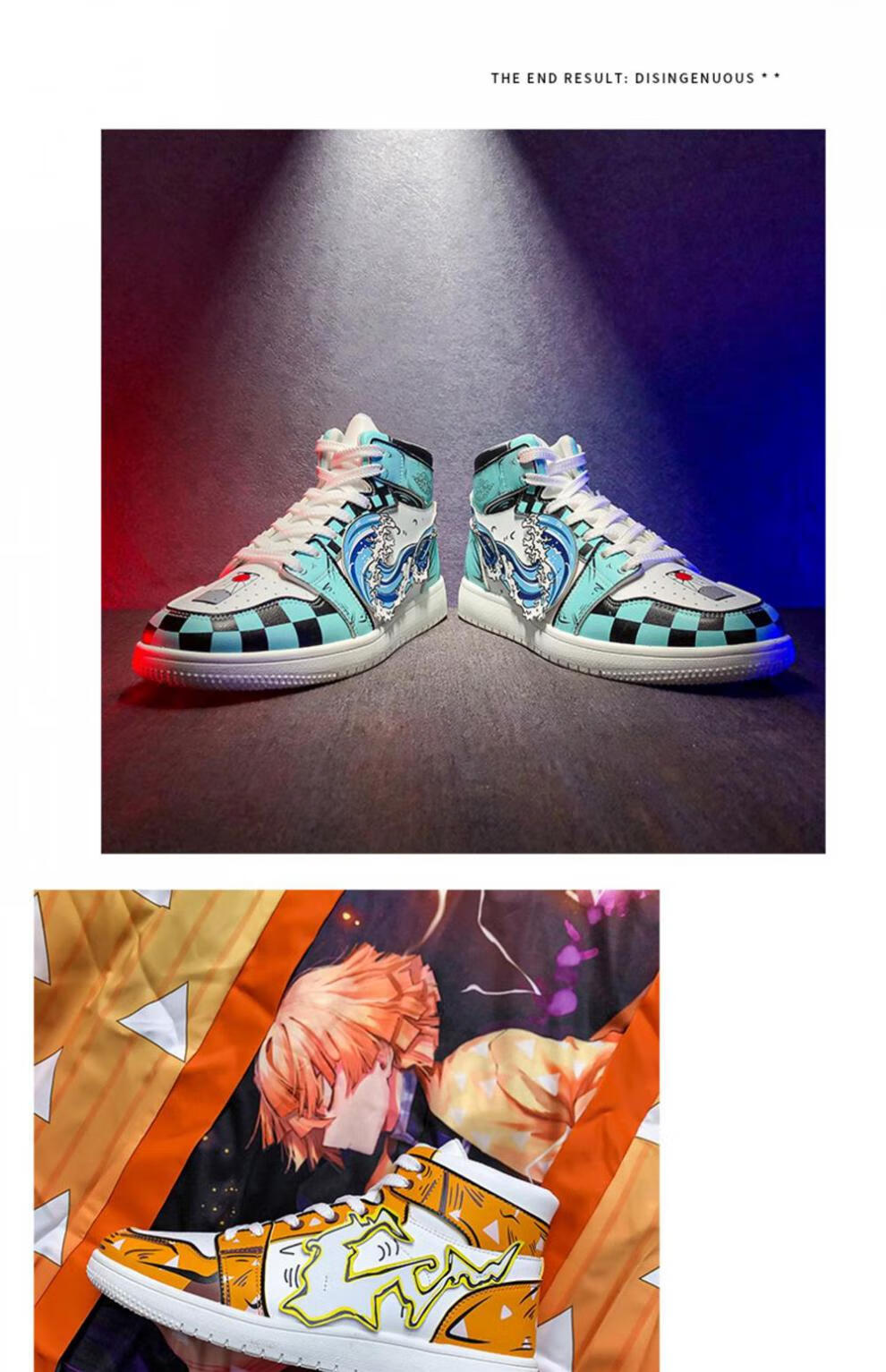 nike耐克鬼灭之刃空军一号2022新款动漫联名高帮鞋夏季学生休闲