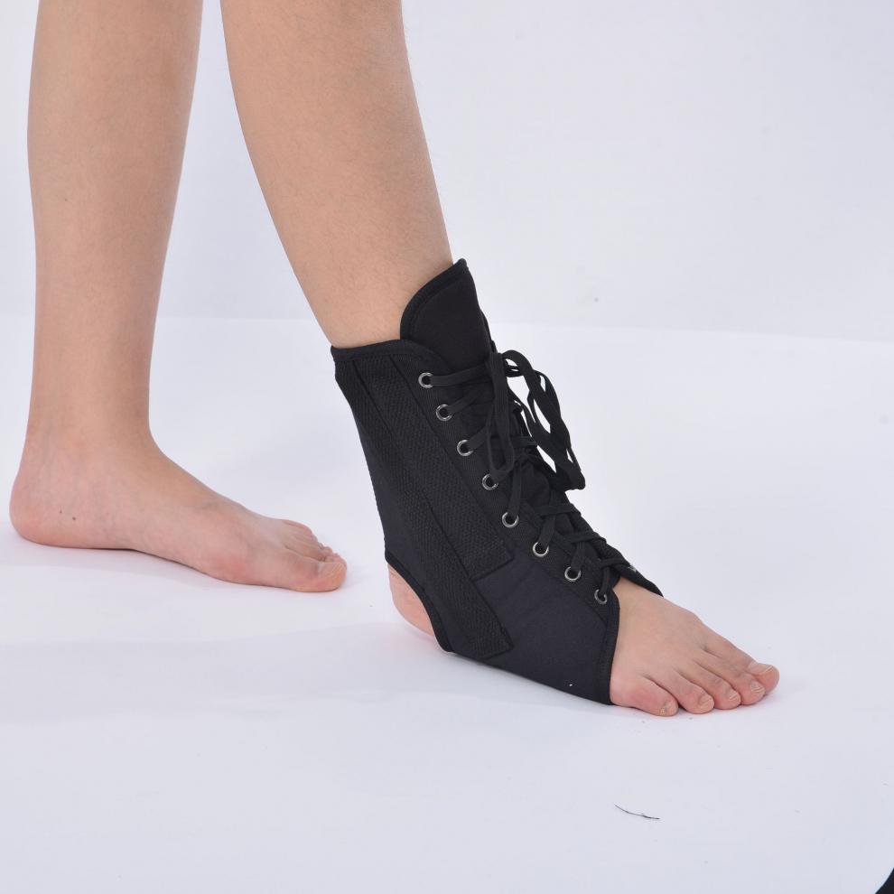 康兴达运动护踝系带护脚踝带绑带护踝固定支撑踝关节保护套 黑色 s