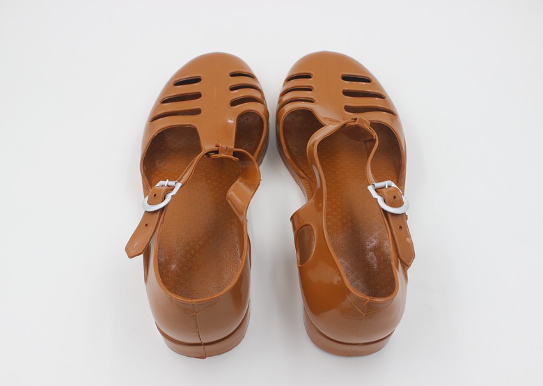 猪笼鞋北京军凉鞋复古男鞋老式女兵怀旧新款塑胶鞋洞洞鞋解放猪笼鞋