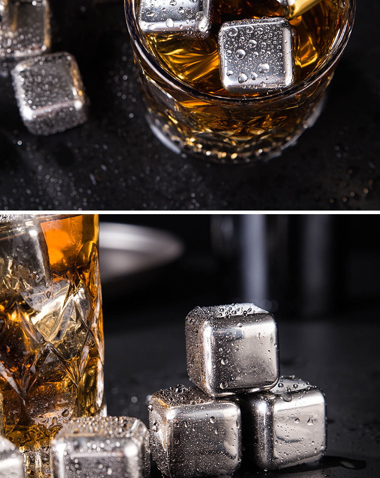 不锈钢冰块304不锈钢冰块316金属网红冰粒家用可循环冰酒石速冻球冰镇