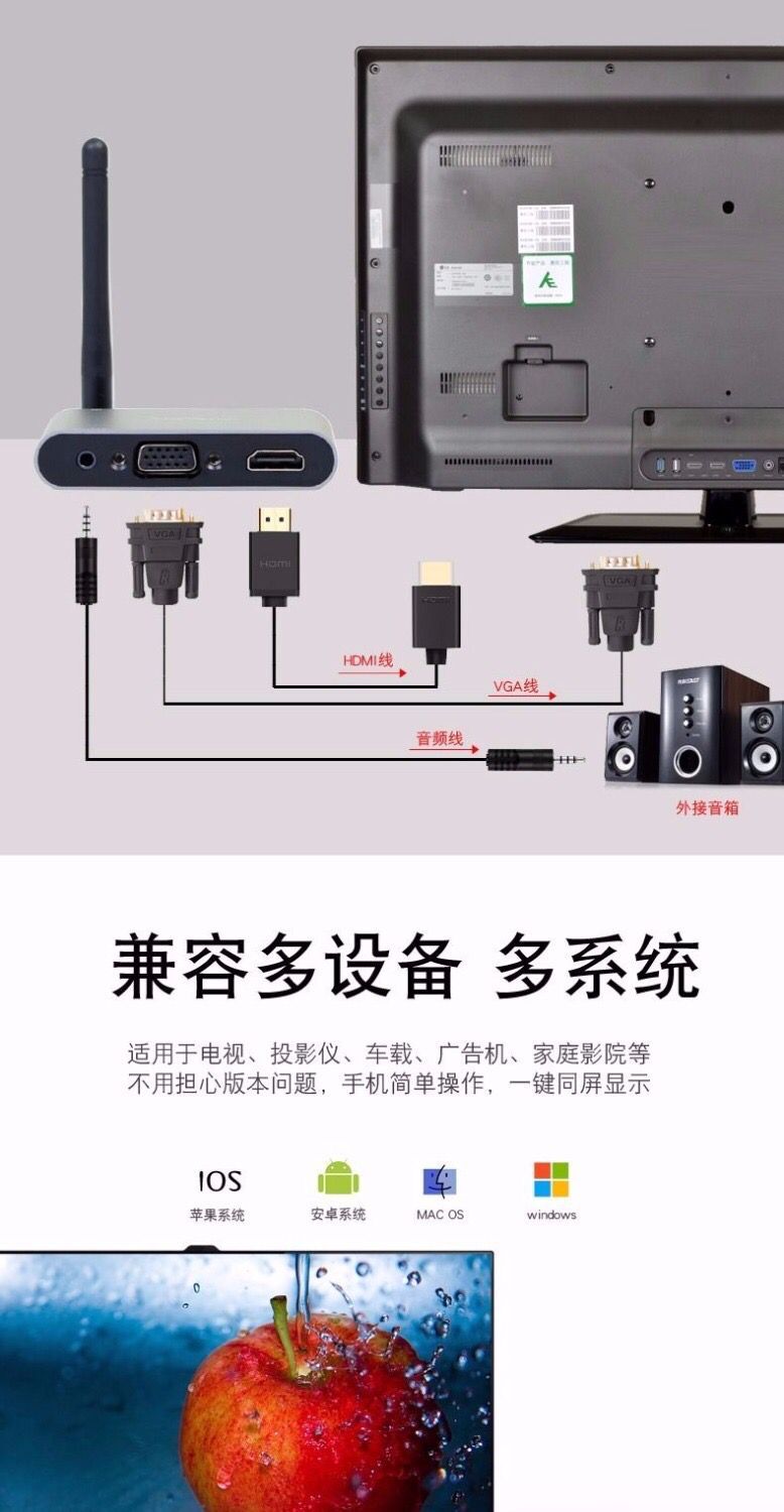 无线投屏器连接教程图片