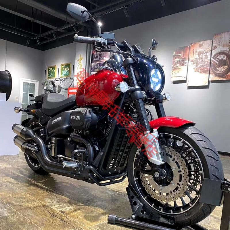 定制定制2021年雷卡迪雷克rx3复古太子摩托车巡航车250双缸v缸电喷