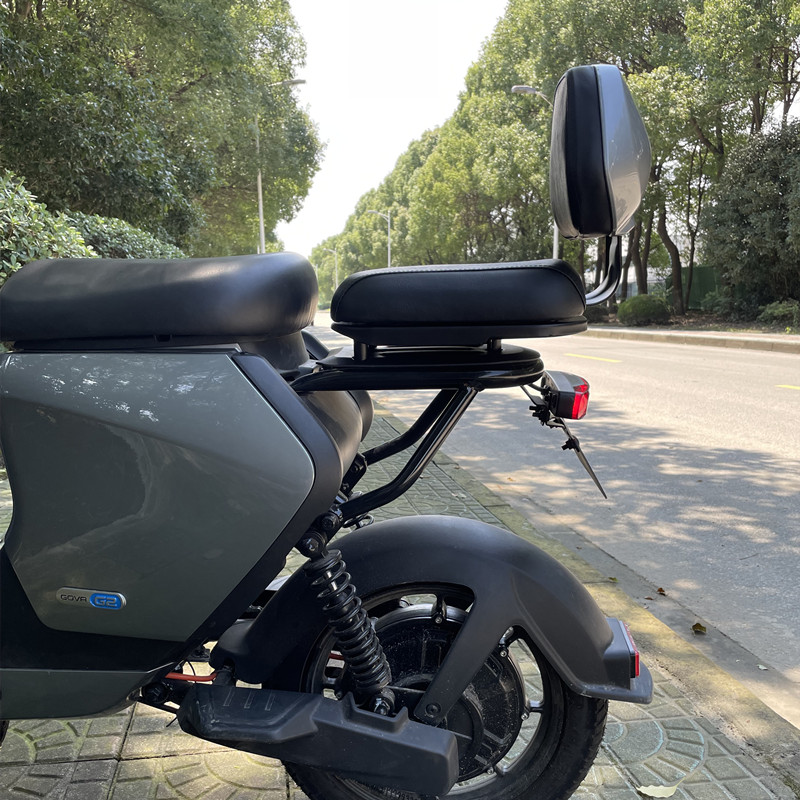 适用电动车g2后座垫组合f2载人套件g1后靠背海绵座包改装配件灰色后