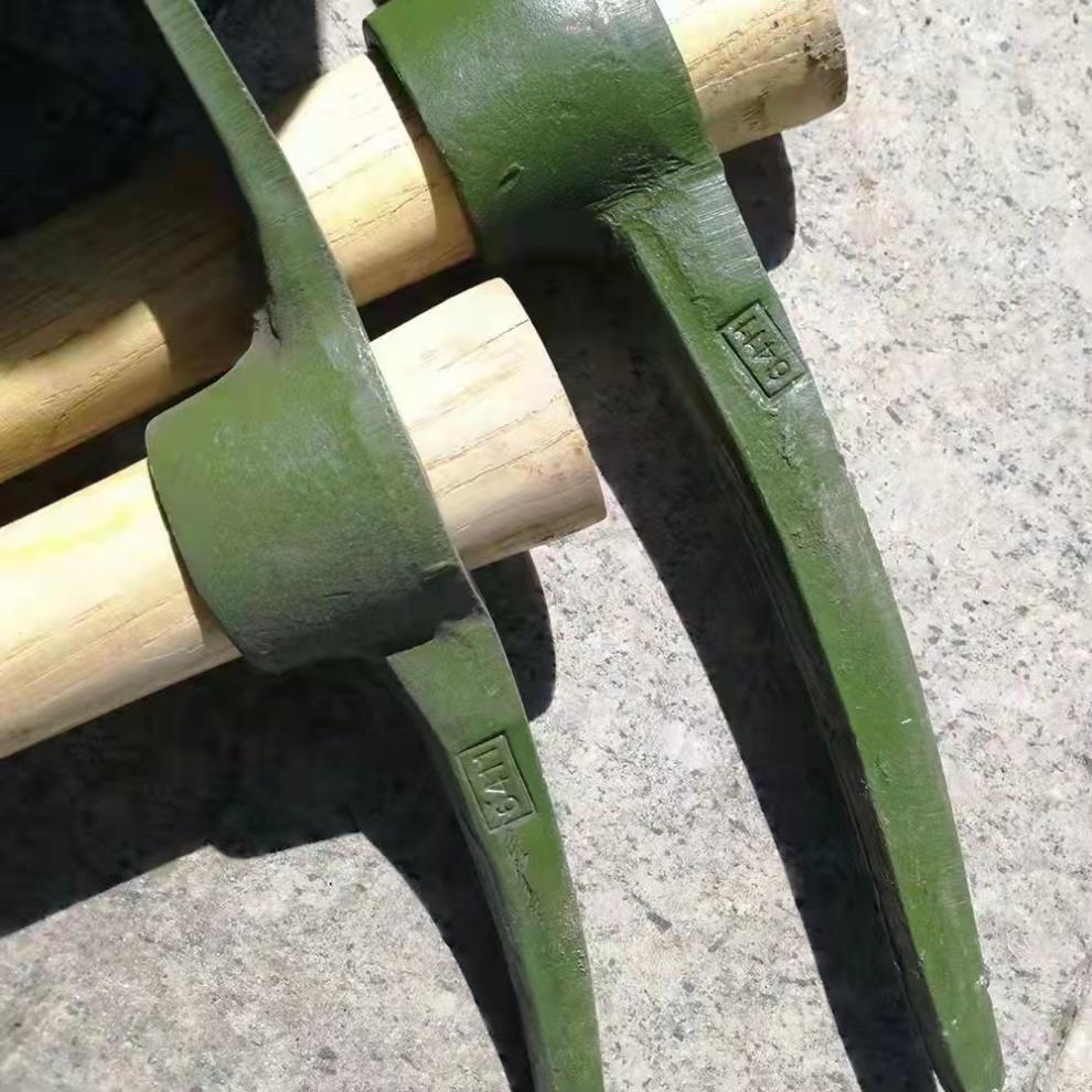 镐6411十字镐大开荒户外工农通用轨道钢开荒斧小洋镐挖桩神器奔新农