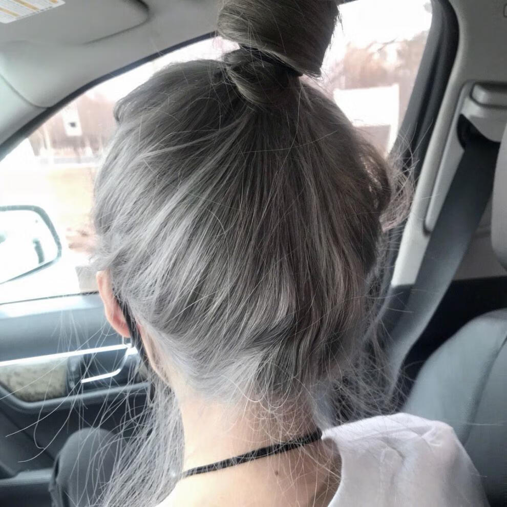 灰色染发剂自己染亚麻奶茶铅笔灰网红显白潮色男女2022抖音流行款铅笔