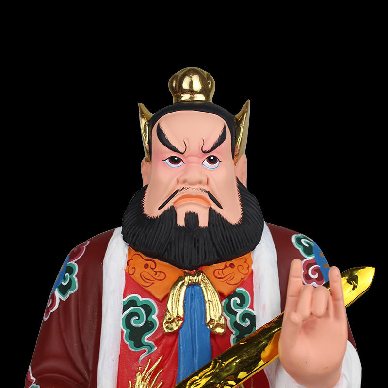 60龙虎山张天师神像16寸张道陵正一真人王长赵升护法家居供奉摆件