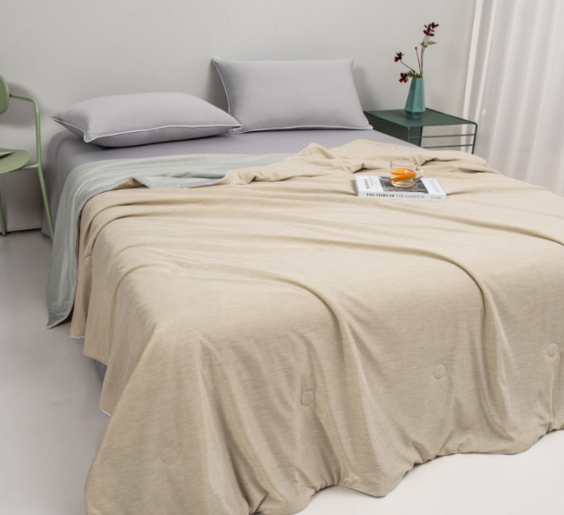 猫人入眠 2022冰淇淋云母冰丝凉感夏被 云母绿 200x230cm【图片 价格