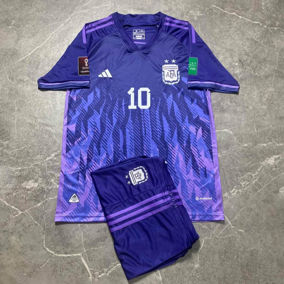阿根廷球衣世界杯主场号梅西号马丁内斯足球服训练服定制梅西球衣