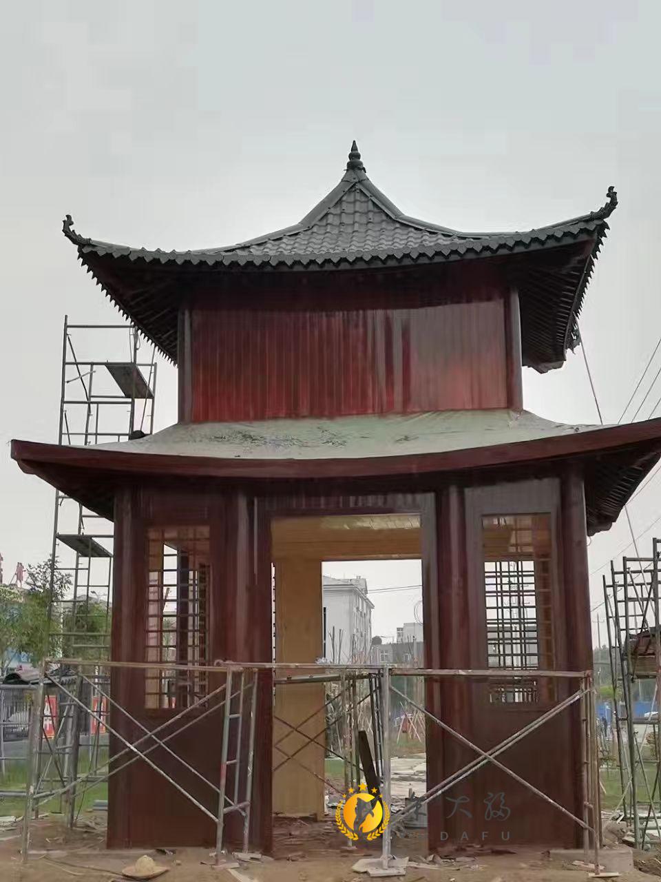 仿古树脂瓦配件塑料葫芦大宝鼎宝顶四角亭凉亭定制禧乐宁纺锤形大宝鼎