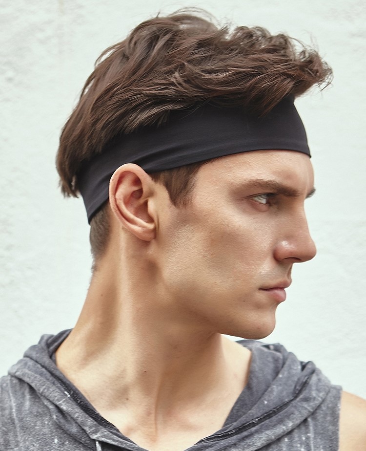 运动头带头巾止汗带吸汗男护额头戴止汗跑步健身篮球束发带女百搭嘻哈