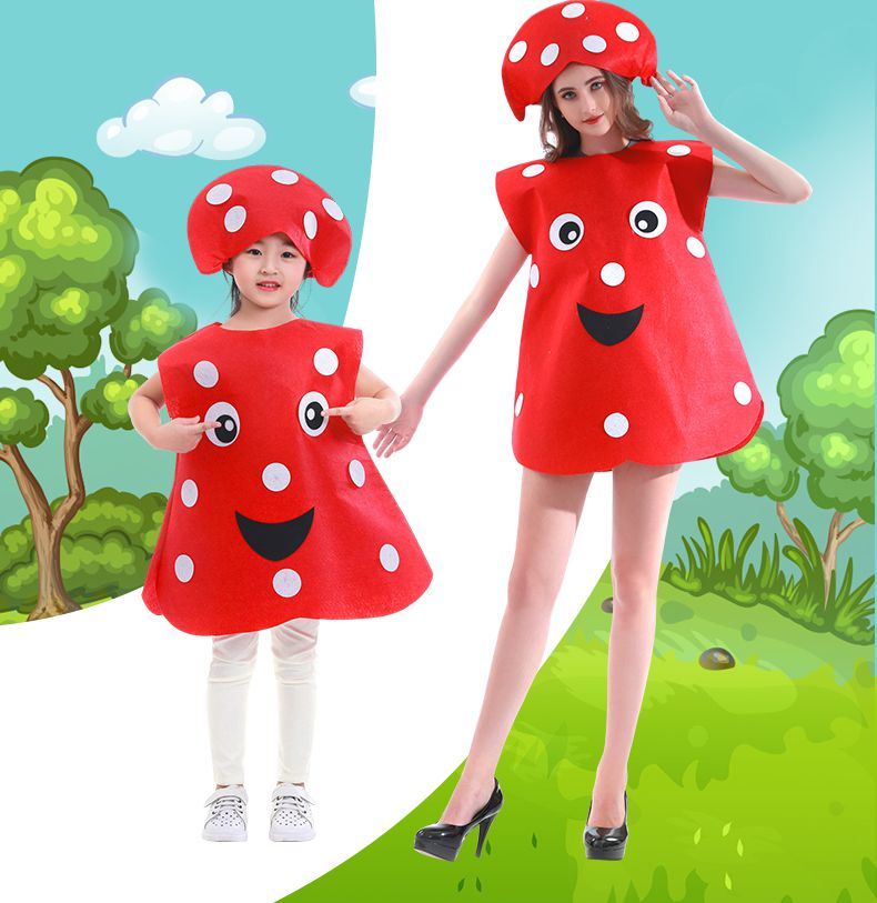 橦华 环保服装儿童手工diy 自制蔬菜水果服装万圣节幼儿园六一演出