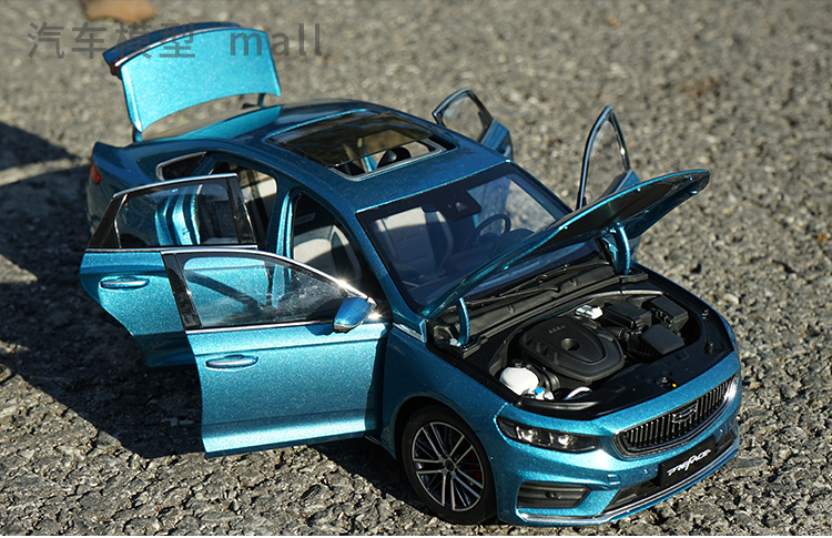 原厂吉利星瑞车模 geely 1:18仿真合金汽车模型 天青釉(蓝色)【图片