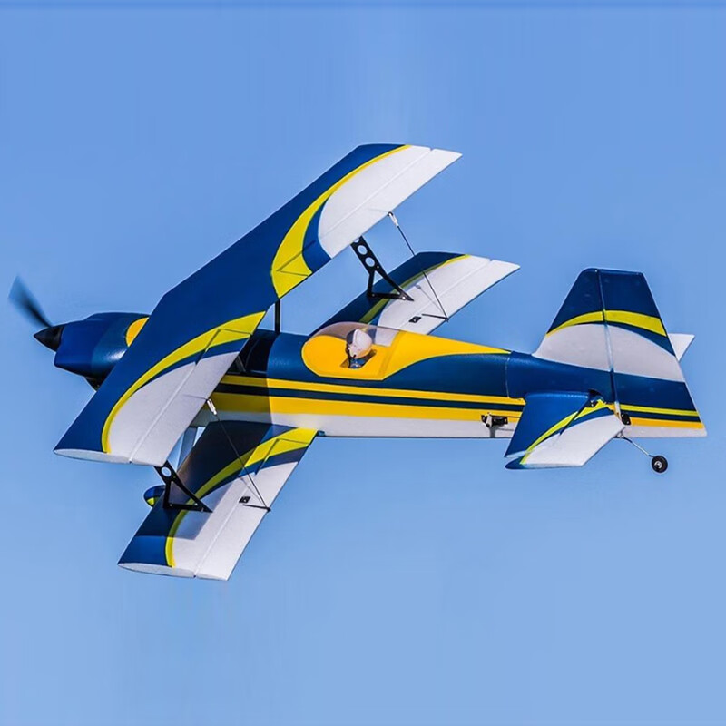 猫乐鱼遥控飞机双翼航空模型 3d魔鬼翼展1000mm双翼特技机遥控固定翼