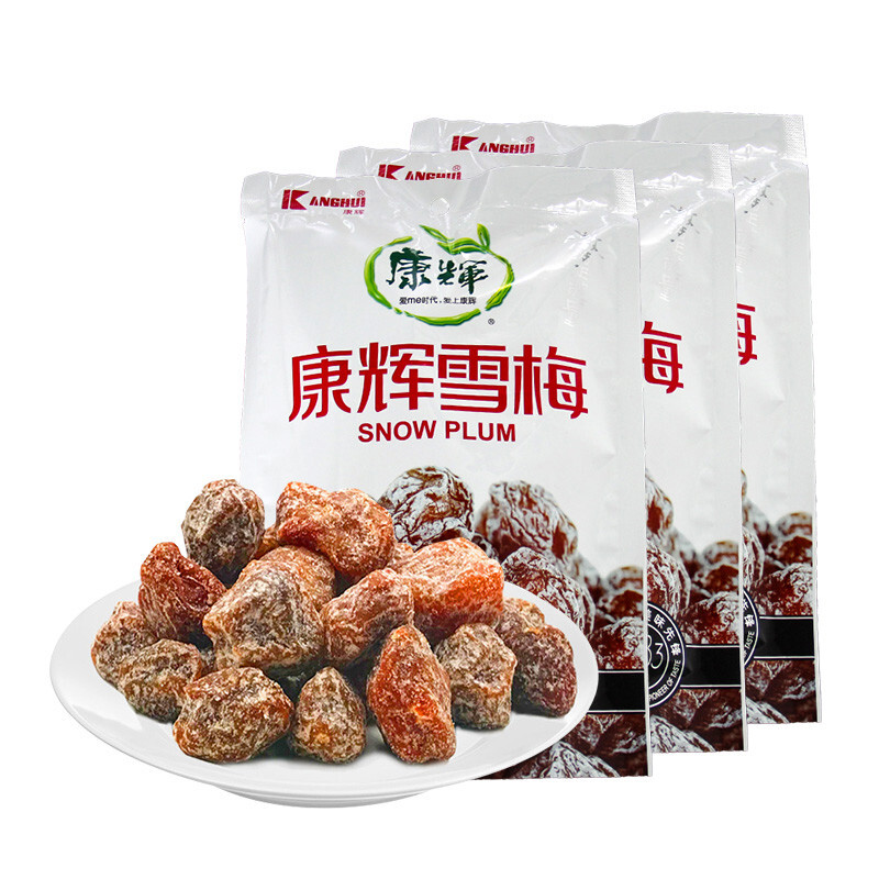 康辉雪梅话梅肉雪梅陈皮杨梅加应子袋装零食酸甜口味李子蜜饯潮汕