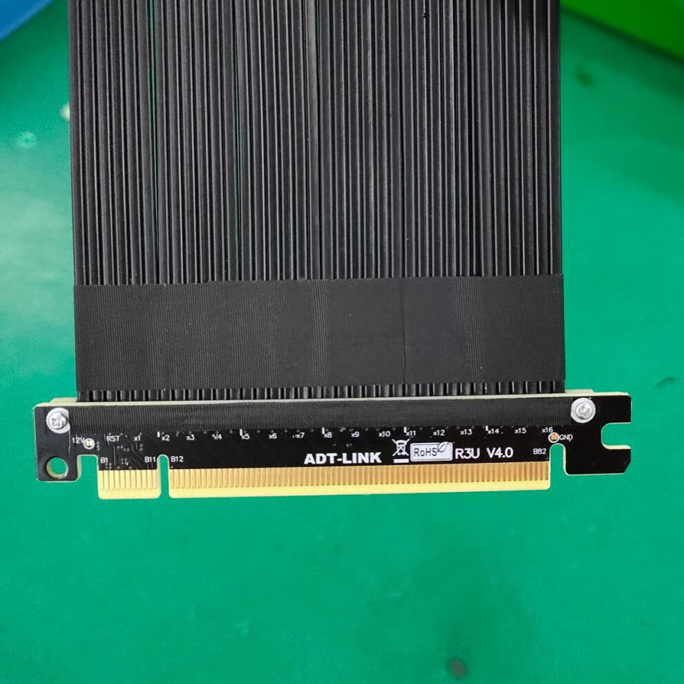 adt显卡延长线pcie40x16适配atx电脑机箱显卡90度高速软排线r33uhbkl