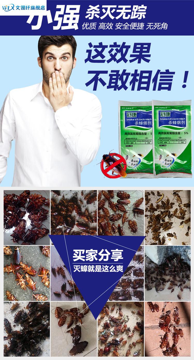 蟑螂药烟熏烟熏灭蟑螂烟雾杀跳蚤虱子臭虫药灭蚊子苍蝇全窝端喷雾家用