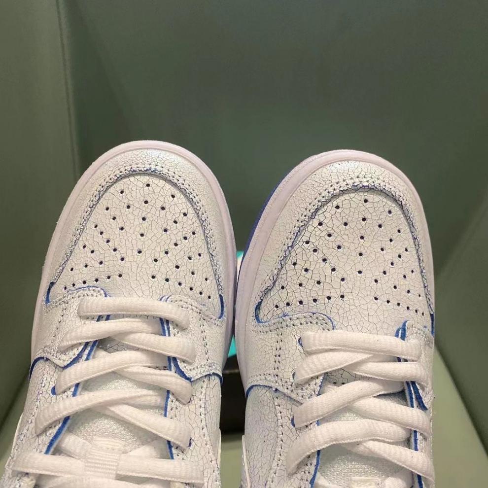 板鞋莆田sb dunk low pro prm 白蓝爆裂纹青花瓷扣扣乐冰蓝板鞋男女