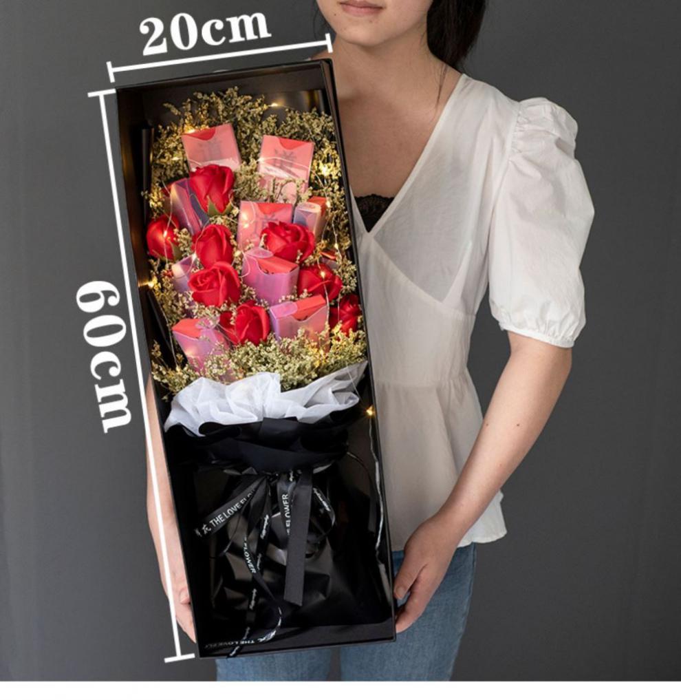 烟花束男生生日礼物花加烟南京炫赫门花束礼盒烟花成品发货向日葵烟花