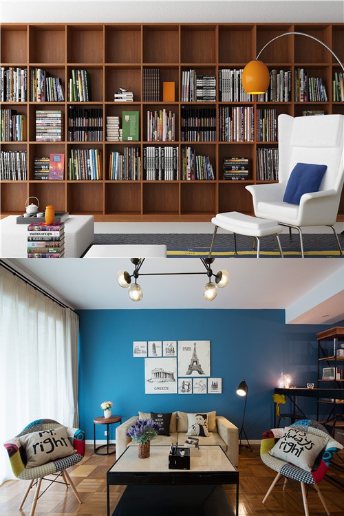 3d立体书柜直播背景墙讲师主播录视频背景布书架书房拍摄背景墙纸