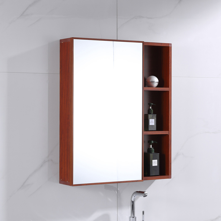 九牧王品质挂墙式卫生间浴室柜镜子带置物防潮太空铝镜柜壁挂厕所